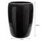 Elle Décor Eclat Black Glitter Waste Bin